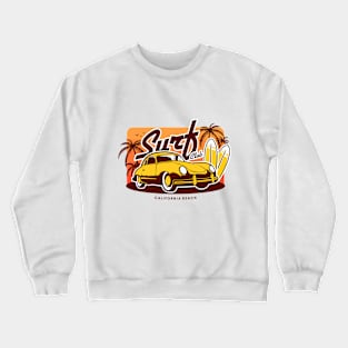 Vintage california beach surfer Club Crewneck Sweatshirt